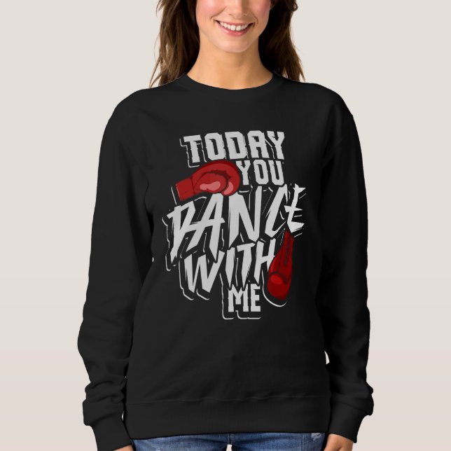 Sudadera Boxer T Guantes Campeón de la lucha contra la mord (Anverso)