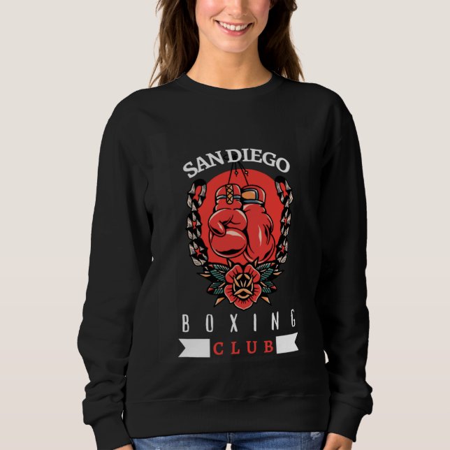 Sudadera Boxer vintage de San Diego (Anverso)