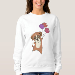 Sudadera Boxer vuela globos y perros de animales dulces