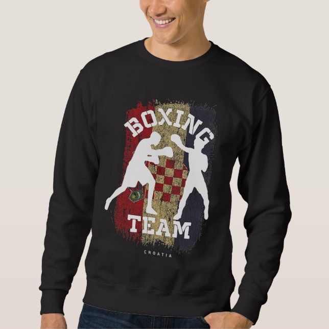 Sudadera Boxing Croatia Combat Sports Fighter Boxing (Anverso)