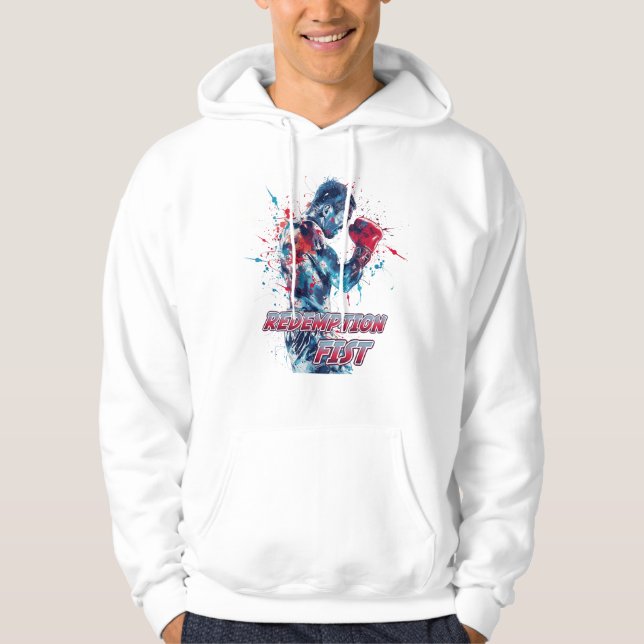Sudadera Boxing Fans Graphic and Text (Anverso)