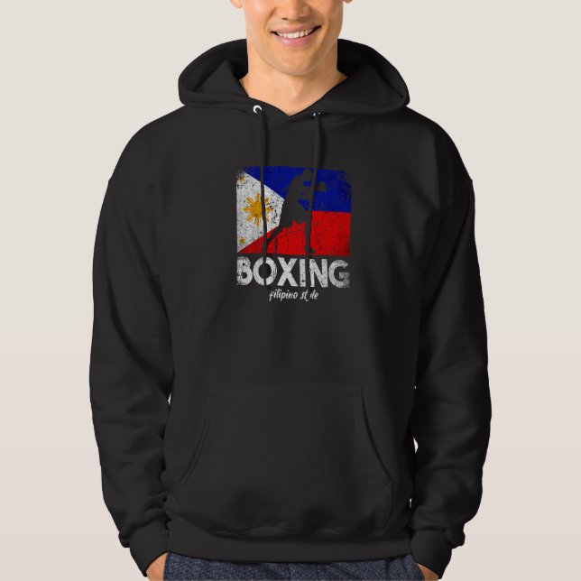 Sudadera Boxing Filipino Style Filipino Flag Boxing Filip (Anverso)