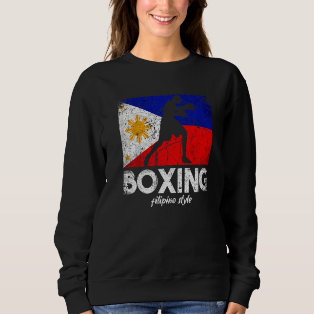 Sudadera Boxing Filipino Style Filipino Flag Boxing Filip (Anverso)