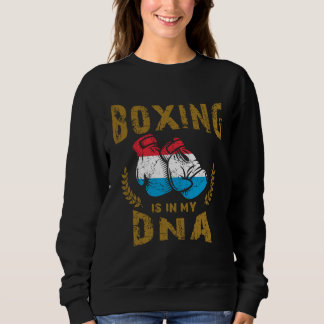 Sudadera Boxing is in my D N A Luxembourg Flag Boxing Glove