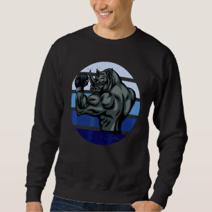 Sudadera Boxing Rhino Muscular Vintage Sunset