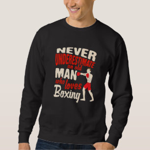 Sudadera Boxing Sport Old Man a quien le encanta el boxeo
