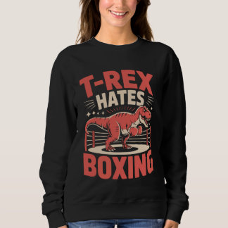 Sudadera Boxing T-Rex Dinosaur T-Rex Hates Boxing