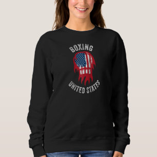 Sudadera Boxing Usa Apoya Al Equipo Ee.Uu. Flag Boxer Ragla