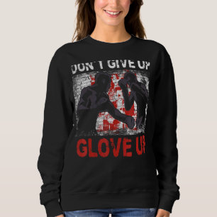 Sudadera Boxing Vintage no renuncie a "Glove Up"