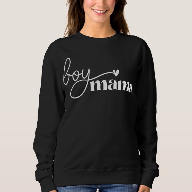 Sudadera Boy Mama Shirt, Boy Mom Sweater, Boy Mama (Anverso)