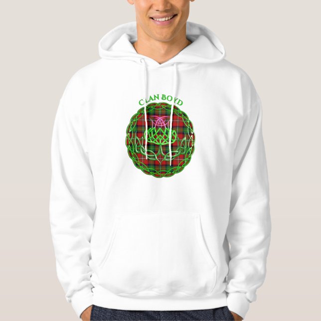 Sudadera Boyd Scottish Tartan Celtic Thistle (Anverso)