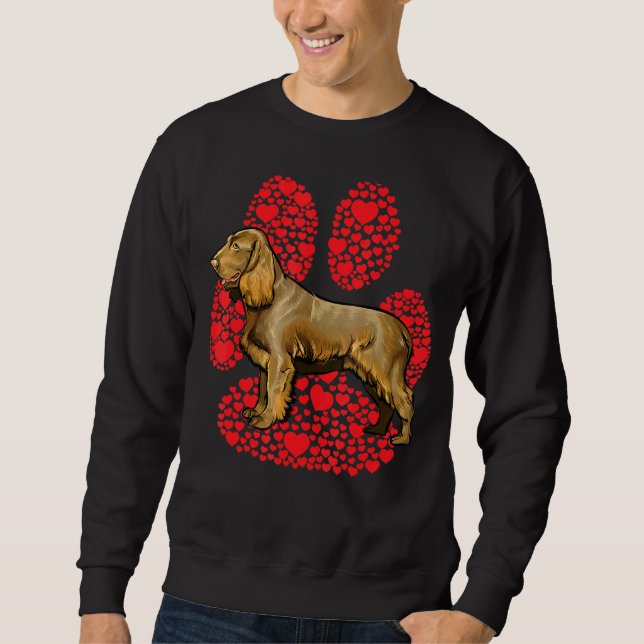 Sudadera Boykin Spaniel Día de San Valentín Amor de Perro P (Anverso)