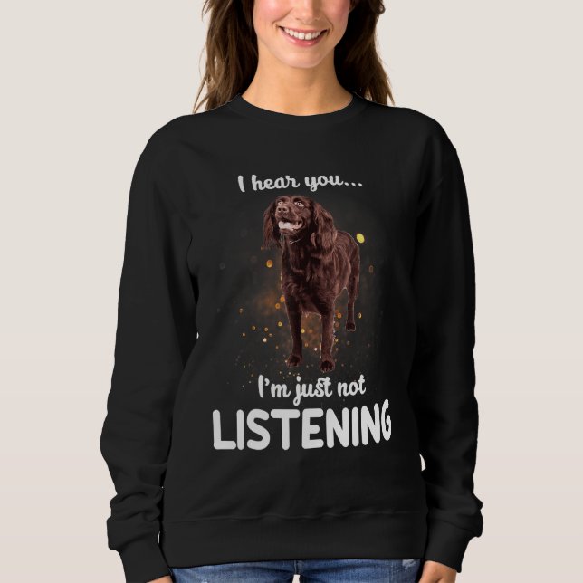 Sudadera Boykin Spaniel Dog Te Escucho No Escuchar (Anverso)