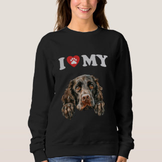 Sudadera Boykin Spaniel Yo Corazón a Mi Perro Divertido Per