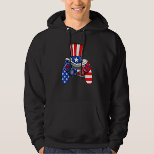 Sudadera Boys 4 De Julio Videojuego Bandera Estadounidense