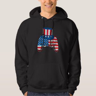 Sudadera Boys 4 De Julio Videojuego Bandera Estadounidense