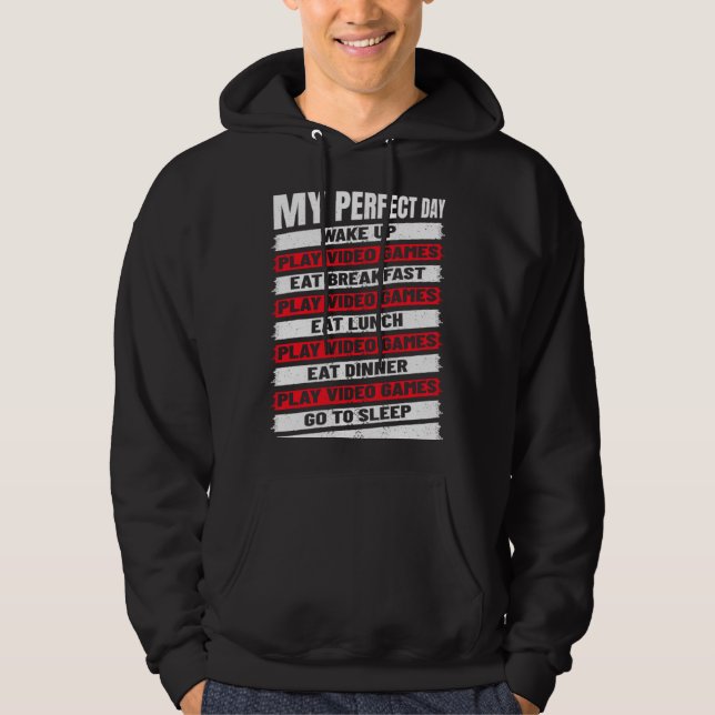 Sudadera Boys  Cool Gamer My Perfect Day Video Games (Anverso)