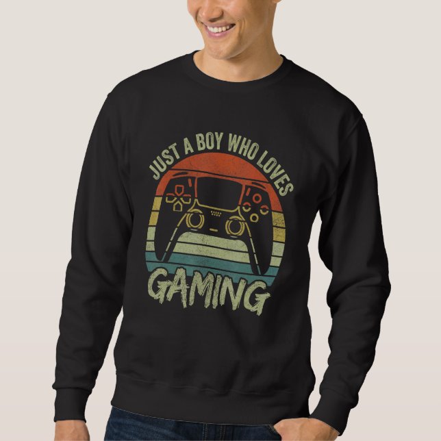 Sudadera Boys Gamer Apparel Just A Boy Who Loves Gaming (Anverso)