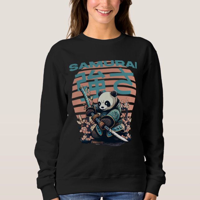 Sudadera Boys Love Samurai Panda Japan  1 (Anverso)