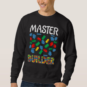 Sudadera Boys Master Builder Funny Brick Building Blocks to