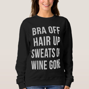 Sudadera Bra De Pelo Sudoroso Sobre Vino Gone Black Sister 