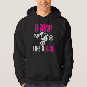 Sudadera Braap como chicas motos de cross motocross