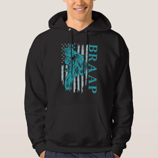 Sudadera BRAAP Motocross Dirt Bike Rider Racing Girls Ride  (Anverso)