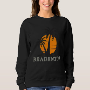 Sudadera Bradenton Florida Beach Vacation Palm Retro