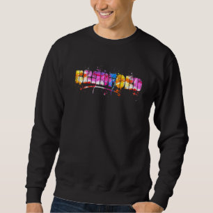 Sudadera Bradford Lettering Souvenir Watercolor Bradford