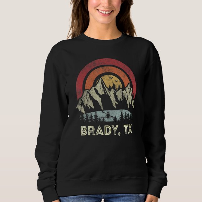 Sudadera Brady Texas Mountain Sunset Sunrise Kayaking (Anverso)