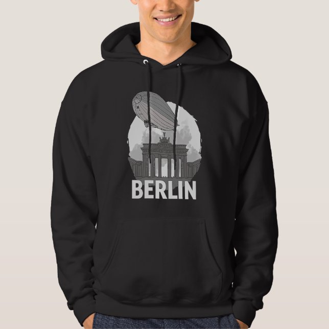 Sudadera Brandenburger Tor Berlin Germany Silhouette Outlin (Anverso)