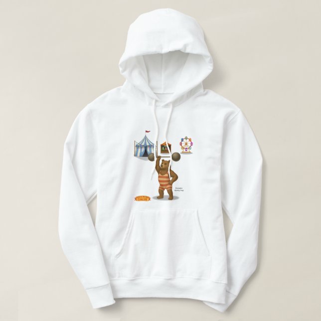Sudadera Brandon, oso fuerte del circo (Diseño del anverso)