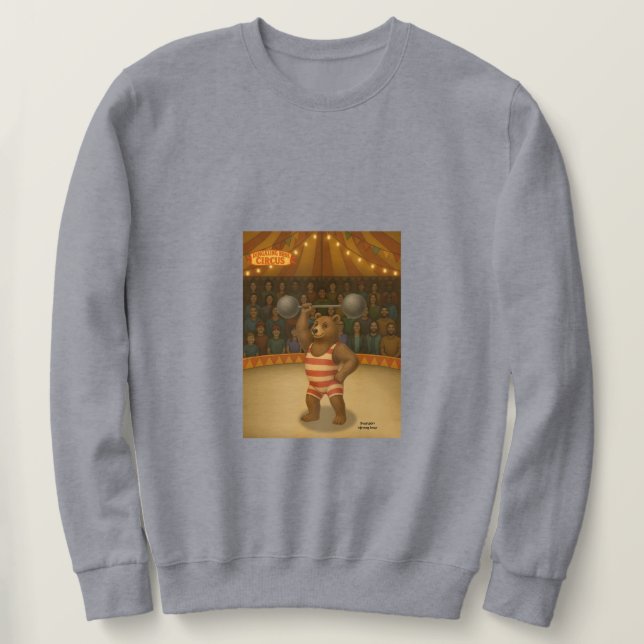 Sudadera Brandon, oso fuerte del circo (Anverso del diseño)