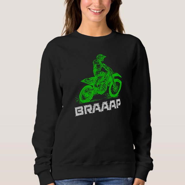 Sudadera Brap Braap 2 Stroke Send It Motocross Dirt Bike Gr (Anverso)