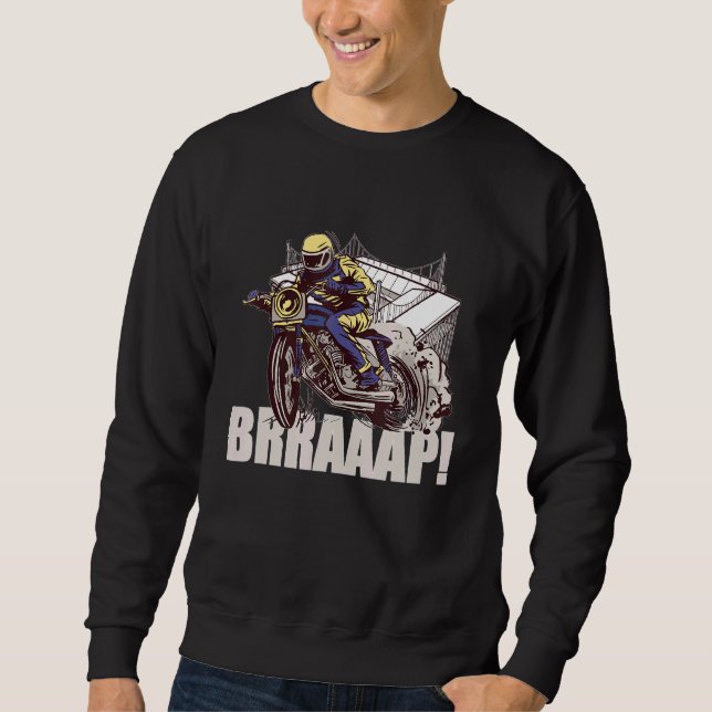 Sudadera Brap Sucio De Bicicleta Motocross Al Aire Libre Pa (Anverso)
