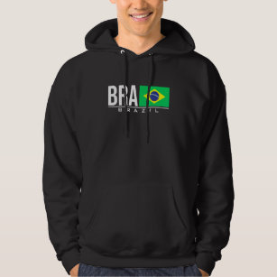 Brasil orgullo sudadera con capucha | Cool brasileño Brasil Bandera  Sudadera Con Capucha, Negro