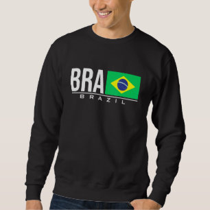 Sudadera Brasil Bandera Brasil Código de país brasileño Bra