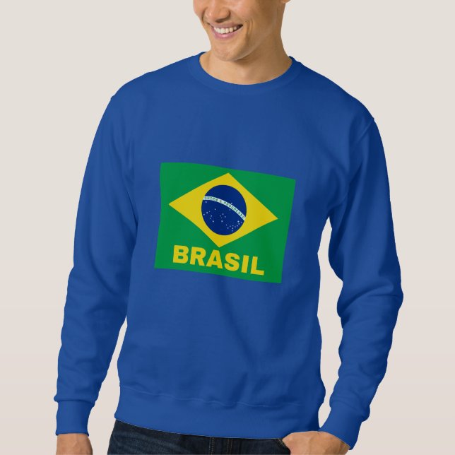 Sudadera Brasil: Bandera brasileña (Anverso)