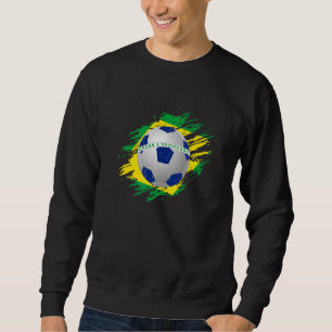 Sudadera BRASIL Brasileño Fútbol Fútbol Bandera brasileña