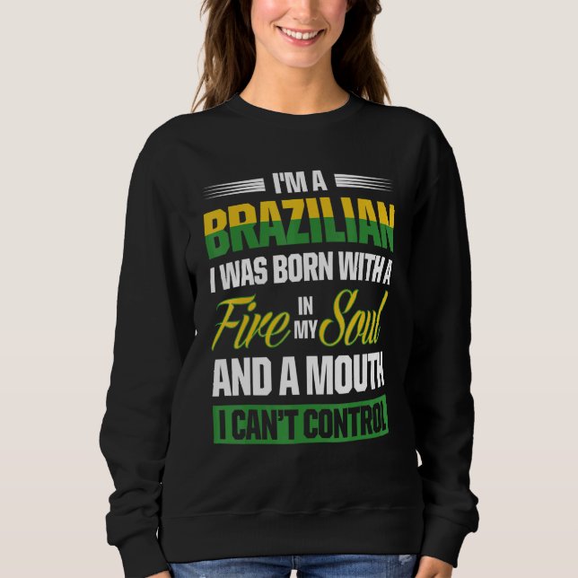 Sudadera Brasil: Brasileños orgullosos de sus raíces brasil (Anverso)
