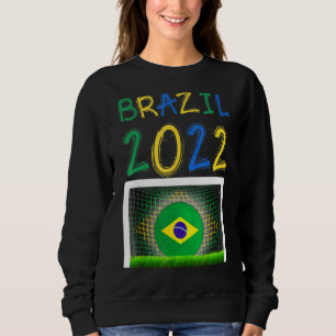 Sudadera Brasil: Fútbol 2022: Gráfico de la bandera brasile