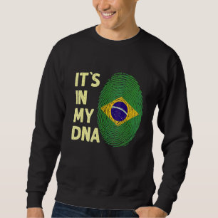 Sudadera Brasil: Mi Dna, El Equipo De Bandera Brasileña