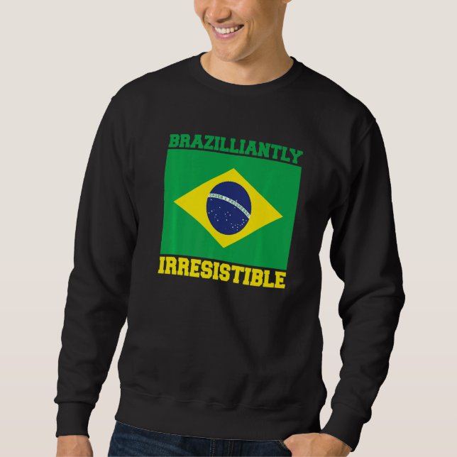 Sudadera Brasil: Raíz brasileña irresistible B (Anverso)