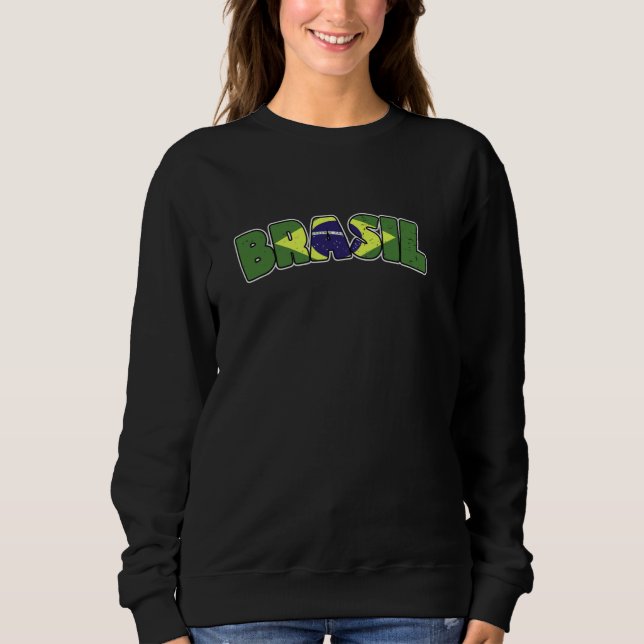 Sudadera Brasilia - bandera brasilera (Anverso)