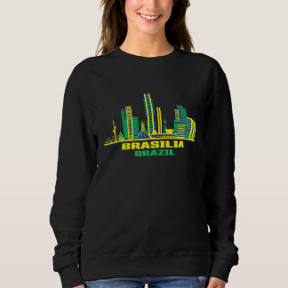 Sudadera Brasilia Brasil Panorama Brasileños Colorido Brasi