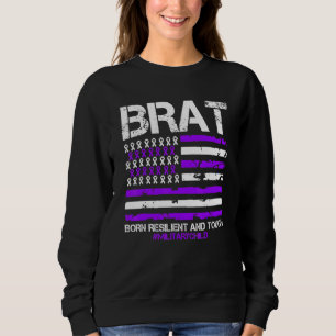 Sudadera Brat Purple Up Bandera Estadounidense Abril Niño M