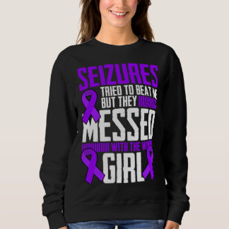 Sudadera Brave Girl Epilepsy Warrior Saying Epilepsy Awaren