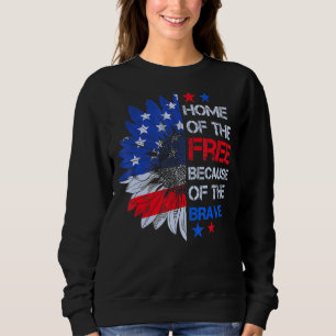 Sudadera Bravo bandera estadounidense vintage Sunflower Pat