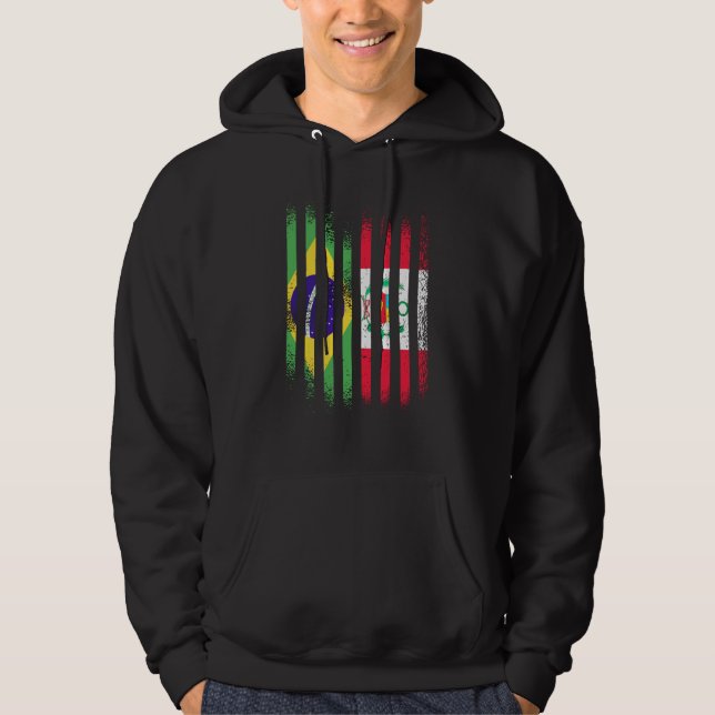 Sudadera Brazil Flag Peru Grown Country Flags Stripes (Anverso)