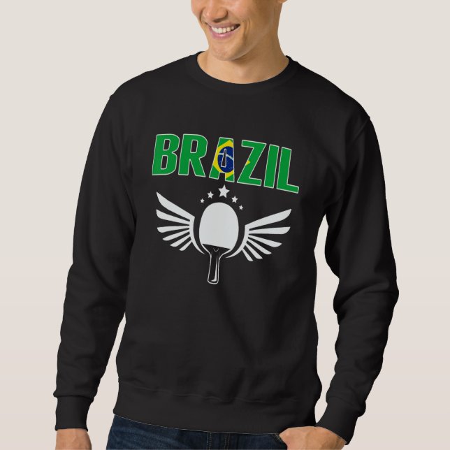 Sudadera Brazil Ping Pong   Brazilian Table Tennis Supporte (Anverso)